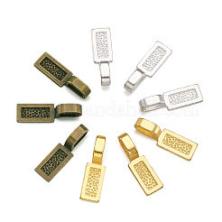 Tibetan Style Alloy Glue-on Flat Pad Bails&nbsp;TIBE-TA0001-09