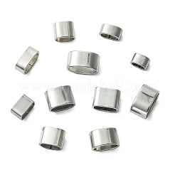 40Pcs 10 Styles 201/304 Stainless Steel Slide Charm&nbsp;STAS-CJ0003-16