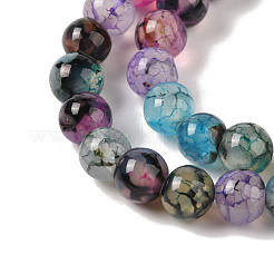Natural Dragon Veins Agate Bead Strands&nbsp;X-G-NH0013-B01-01