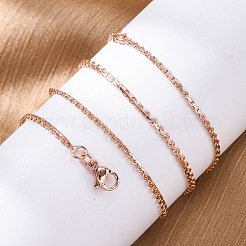 Brass Link Chain Necklaces for Women&nbsp;NJEW-D302-13RG