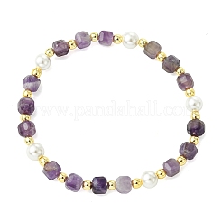 Natural Gemstone & Non-magnetic Synthetic Hematite & Shell Pearl Beaded Bracelets for Women&nbsp;BJEW-JB13892
