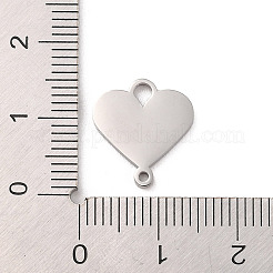 Non-Tarnish 304 Stainless Steel Heart Connector Charms&nbsp;LS-STAS-R222-01P