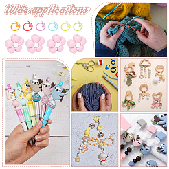 Flower Silicone Knitting Needle Point Protectors&nbsp;DIY-NB0009-49