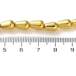 Electroplated Synthetic Magnetic Hematite Beads Strands&nbsp;G-Q1009-F02-6x8mm