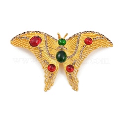 Retro Alloy Rhinestones Butterfly Brooches&nbsp;JEWB-S022-10A