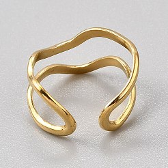 Alloy Cuff Finger Rings&nbsp;RJEW-WH0014-20B