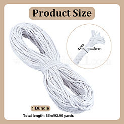 85M Cotton Braided Cord&nbsp;OCOR-WH0036-74A