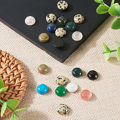 20Pcs Natural & Synthetic Mixed Gemstone Cabochons&nbsp;G-TA0002-76B