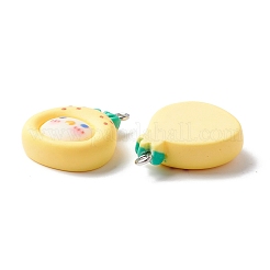 Opaque Resin Pendants&nbsp;CRES-I027-14P