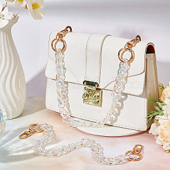 2Pcs Resin Curb Chain Bag Extension Chains&nbsp;FIND-BBC0002-50B