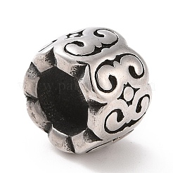 304 Stainless Steel Large Hole Beads&nbsp;STAS-M301-26AS