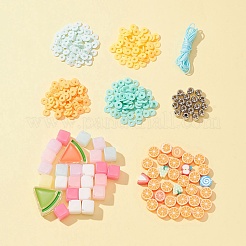 DIY Fruit Stretch Bracelet Making Kit&nbsp;DIY-FS0003-88