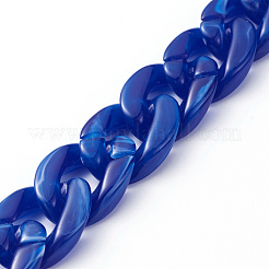 Handmade Acrylic Curb Chains&nbsp;AJEW-JB00679-06