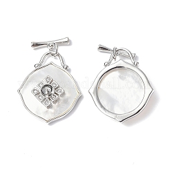 Rhombus Shell Toggle Clasps&nbsp;LS-KK-P223-09P