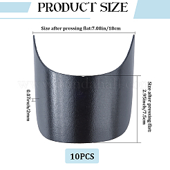 10Pcs PE Plastic Hat Brim Board for Peaked Cap&nbsp;DIY-CP0013-58B