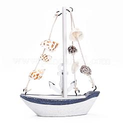 Mediterranean Style Natural Wood Home Display Decorations&nbsp;DJEW-WH0010-30