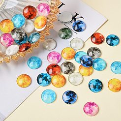 50Pcs Luminous Glass Cabochons&nbsp;sgGLAA-SZ0001-15A