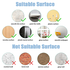 PVC Plastic Sticker for Wall Decoration Accessories&nbsp;AJEW-WH0007-05B