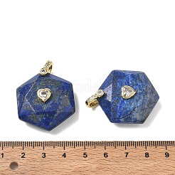 Dyed Natural Lapis Lazuli Faceted Pendants&nbsp;GG-CBA67BD-01G-I