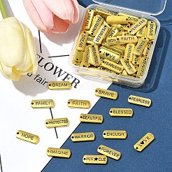 120Pcs Tibetan Style Alloy Rectangle Pendants&nbsp;FIND-FS0003-62