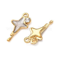 304 Stainless Steel Enamel Pendants&nbsp;SA-CBAD609-03G