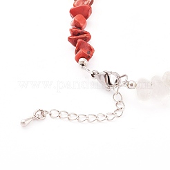 Chakra Chips Natural Gemstone Beaded Anklets&nbsp;AJEW-AN00390