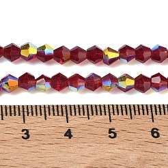 Electroplate Transparent Glass Beads Strands&nbsp;EGLA-K015-18D