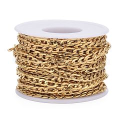 Ion Plating(IP) 304 Stainless Steel Figaro Chains&nbsp;CHS-E007-01G