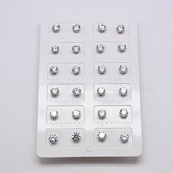 Cubic Zirconia Ear Studs&nbsp;STAS-E051-3C