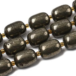 Natural Pyrite Beads Strands&nbsp;G-Z131-D01-01