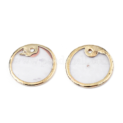 Natural Capiz Shell Charms&nbsp;SSHEL-N034-129
