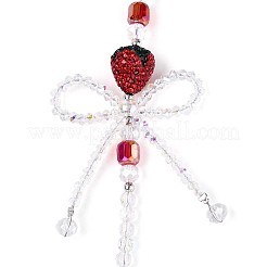 Glass Mobile Straps&nbsp;HJEW-SZ0001-57-01