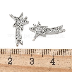 Brass Micro Pave Cubic Zirconia Pendants&nbsp;KK-U056-57P