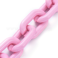 Handmade Opaque Acrylic Cable Chain&nbsp;AJEW-JB00574-07