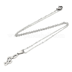 Non-Tarnish 201 Stainless Steel Pendants Necklaces&nbsp;LS-NJEW-S105-JN720-45-1