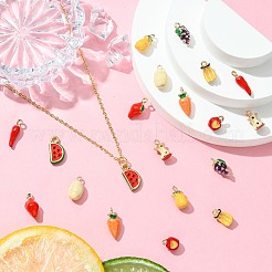 20Pcs 10 Styles Alloy Enamel Pendants&nbsp;FIND-CJ0003-68