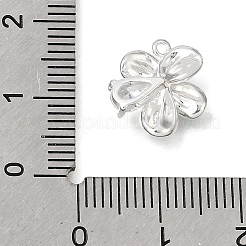 Brass Pave Clear Cubic Zirconia Pendants&nbsp;KK-CBA15EE-03P-B