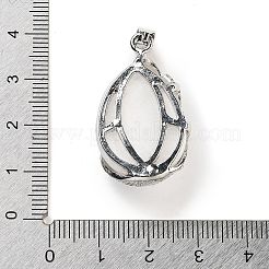 Natural White Jade Teardrop Pendants&nbsp;G-G112-03P-01