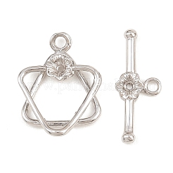 Brass Toggle Clasps&nbsp;KK-G548-42P-01
