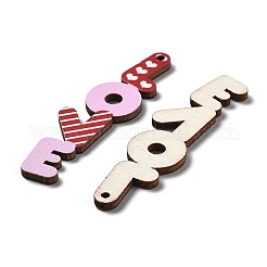 Single Face Printed Wood Big Pendants&nbsp;WOOD-B008-08