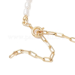 Natural Cultured Freshwater Pearl Rice Beaded Necklaces&nbsp;NJEW-JN05688