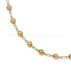 304 Stainless Steel Rosary Bead Necklaces For Religion&nbsp;STAS-B021-02G