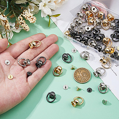 48Sets 3 Colors Zinc Alloy and Iron Ball Studs Rivets&nbsp;FIND-FH0011-81