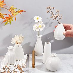6Pcs 6 Style Mini Ceramic Floral Vases for Home Decor&nbsp;BOTT-NB0001-05