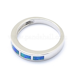 Synthetic Opal Finger Rings&nbsp;RJEW-O026-04P