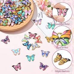 90Pcs 14 Styles Alloy Enamel Pendants&nbsp;ENAM-SZ0004-62