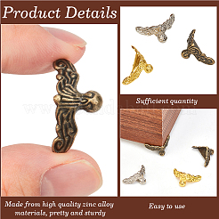 48Pcs 3 Colors Zinc Alloy Corner Protectors&nbsp;FIND-CY0001-81
