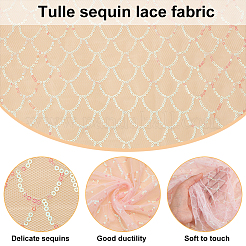 Polyester Lace Fabric&nbsp;DIY-WH0409-97B