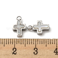 304 Stainless Steel Shell Charms&nbsp;STAS-L022-014P