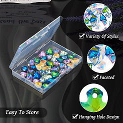 60Pcs 30 Styles Electroplated Glass Pendants&nbsp;EGLA-TA0001-48